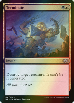 MTG Terminate Foil ** Double Masters 2022 ** English (NM) - Image 1