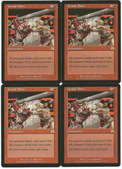 MTG Grand Melee x4 Onslaught Rare LP - Image 1