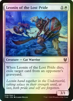MTG Leonin of the Lost Pride Foil ** Theros Beyond Death ** English - Image 1