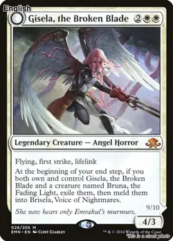 Gisela, the Broken Blade EN [EMN - 28] - NM TCG MTG - Image 1