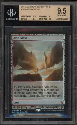 Magic the Gathering MTG Arid Mesa Zendikar Expeditions Foil #24 BGS 9.5 - Image 1