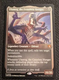 MTG Commander Masters Ulamog, the Ceaseless Hunger (Foil Etched) NM/M - Image 1