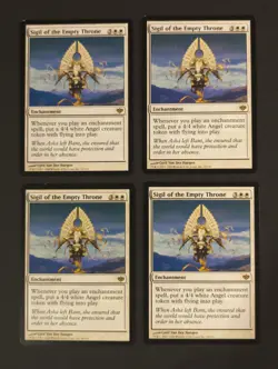 4x Sigil of the Empty Throne Conflux Magic the Gathering MtG - Image 1