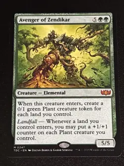 MTG Commander: Tarkir: Dragonstorm Avenger of Zendikar 0247 Mythic - Image 1