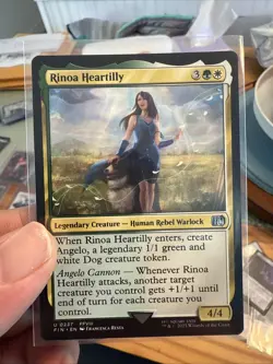 MTG Magic The Gathering Rinoa Heartly FIN Rebel Warlock Final Fantasy #0237 - Image 1