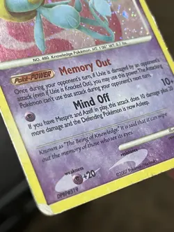 2007 Pokemon Diamond & Pearl Uxie Holo Bleed 18/123 Holo Bleed 🩸Damaged+ - Image 2