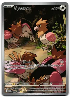 Spearow 151/132 - 🌊 Mega Evolution Illustration Rare Pokemon TCG 🖤 - NM - Image 1