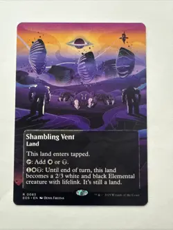 MTG Shambling Vent 0083 Reg (Borderless) Edge of Eternities: Stellar Sights NM - Image 1