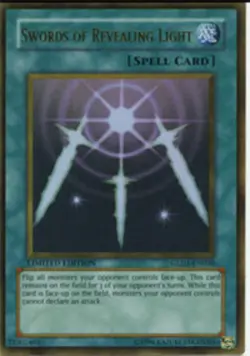 Swords of Revealing Light - GLD1-EN030 - Gold Rare - Limited Edition - Lightly P - Image 1