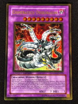Yugioh Chimeratech Overdragon GLD1-EN029 Gold (NM) - Image 1