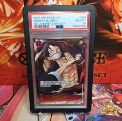 One Piece Chinese Monkey D. Luffy 1st Anniversary Set Foil Promo PSA 10 #006 - Image 1