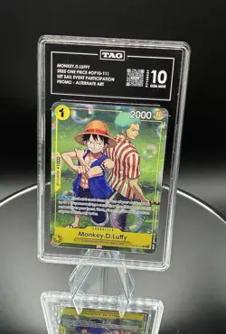 One Piece TCG - Monkey.D.Luffy OP10-111 R - Set Sail Event - TAG Gem Mint 10 - Image 1