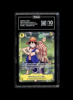 One Piece TCG - Monkey.D.Luffy OP10-111 R - Set Sail Event - TAG Gem Mint 10 - Image 3