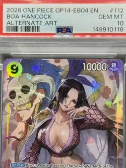 Boa Hancock - One Piece Op14 Azure Seas Seven EB04-112 PSA10 (Alt Art) Waifu - Image 1