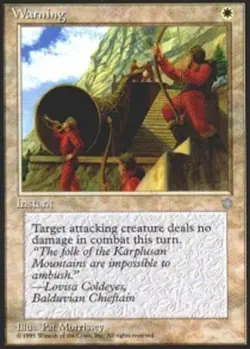 Warning - Ice Age # MTG Magic The Gathering - Image 1