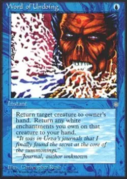 Word of Undoing - Ice Age # MTG Magic The Gathering - Image 1