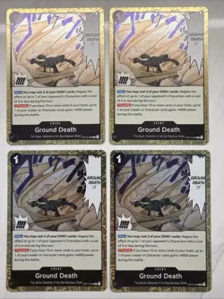 One Piece TCG Ground Death Rare (x4) OP14-096 Playset English/Near Mint - Image 1