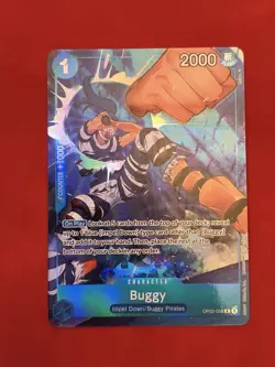 Buggy OP02-058 Paramount War Alt Art Foil Rare One Piece TCG - Image 1