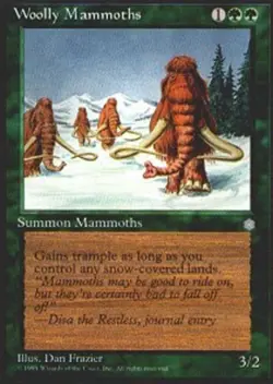 Woolly Mammoths - Ice Age # MTG Magic The Gathering - Image 1