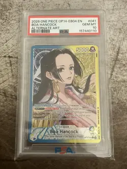 2026 ONE PIECE OP14-041 THE AZURE SEA'S SEVEN BOA HANCOCK ALTERNATE PSA 10 - Image 1