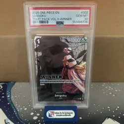 Sengoku 2025 One Piece Tournament Pack Vol. 3 Winner #002 PSA 10 - Image 1