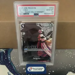 Sengoku 2025 One Piece Tournament Pack Vol. 3 Winner #002 PSA 10 - Image 1