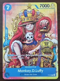 Monkey D Luffy P-043 2nd Anniversary Stamped Promo One Piece TCG - Image 1