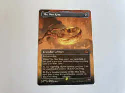 The One Ring - Borderless Foil Promo MTG - Lord Of The Rings LTR NM Near Mint - Image 1