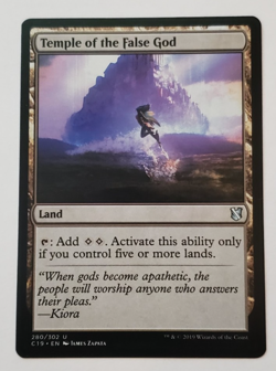 1x Temple of the False God Commander 2019 Ikoria MTG Magic the Gathering NM - Image 1
