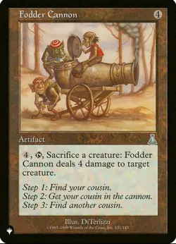 X Fodder Cannon NM The List Mystery Booster 131 MTG Magic The Gathering - Image 1