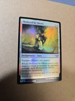 MTG Sheltered by Ghosts Foil - Duskmourn: House of Horror (DSK) #30 - Magic - Image 2