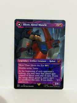 Slicer, Hired Muscle - Shattered Glass - MTG Universes Beyond: Transformers - Image 1