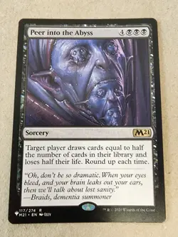 Peer into the Abyss - Regular - The List Reprints - Mtg - Image 1