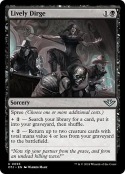🧙Lively Dirge U 0093 OTJ Outlaws Of Thunder Junction MTG - Image 1