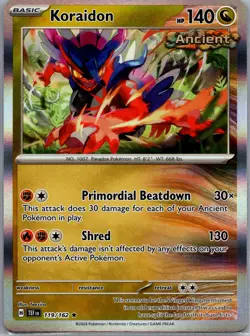 Pokemon TCG - Koraidon Rare SV05: Temporal Forces 119/162 NM - Image 1