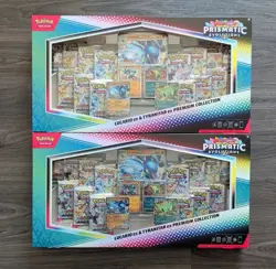 Pokemon Prismatic Evolutions Lucario EX & Tyranitar EX Premium Collection X2 New - Image 1