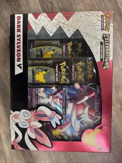 Pokemon TCG Celebrations Dark Sylveon V Collection Factory Sealed Box - Image 1