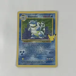 Pokemon Celebrations Blastoise 2/102 Classic Collection Holo Light Play LP - Image 1
