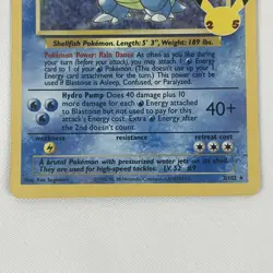 Pokemon Celebrations Blastoise 2/102 Classic Collection Holo Light Play LP - Image 3