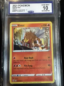Entei 020/163 Swsh05: Battle Styles Holo CGC 10 Pokemon - Image 1