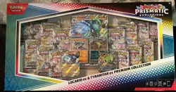 Pokemon TCG Prismatic Evolutions Lucario Ex + Tyranitar Ex Premium Collection - Image 1