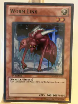 Yugioh Worm Linx Super Rare Card HA02-EN023 1st Edition LP - Image 1