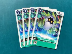 Digitamamon BT11-053 Playset Dimensional Phase Digimon Card Game x4 - Image 1