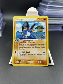 2006 Pokemon Trading Card TCG Swampert 27/100 HOLO Rare EX Crystal Guardians NM! - Image 1