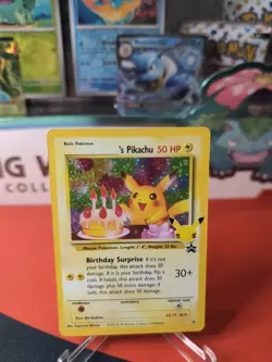 Birthday Pikachu - 24/53 Holo Rare 25th Celebrations Classic - Pokemon Card - NM - Image 1