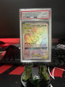 Pokemon Mewtwo & Mew GX Secret Card 242/236 Unified Minds PSA 10 Gem Mint - Image 1