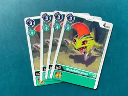 ModokiBetamon BT11-048 Playset Dimensional Phase Digimon Card Game x4 - Image 1