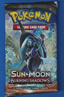 Pokemon "Burning Shadows" 10-Card Sealed Booster Pack (Tapu Fini) X1 - Image 1