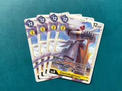 ClavisAngemon BT11-045 Playset Dimensional Phase Digimon Card Game x4 - Image 1