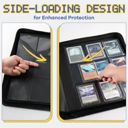 9-Pocket Toploader Binder Clovecat Premium Card Book， Holds 252 Trading Card ... - Image 3